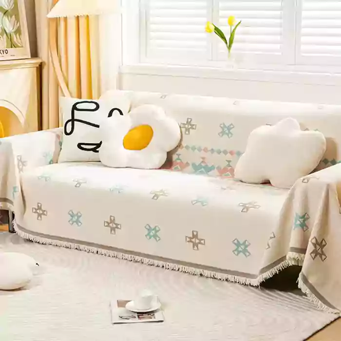 Nordic Sofa Towel All-purpose Modern and Simple Sofa Cover Cloth Double-sided Sofa Cover Blanket Anti-cat Scratching Couch Cover