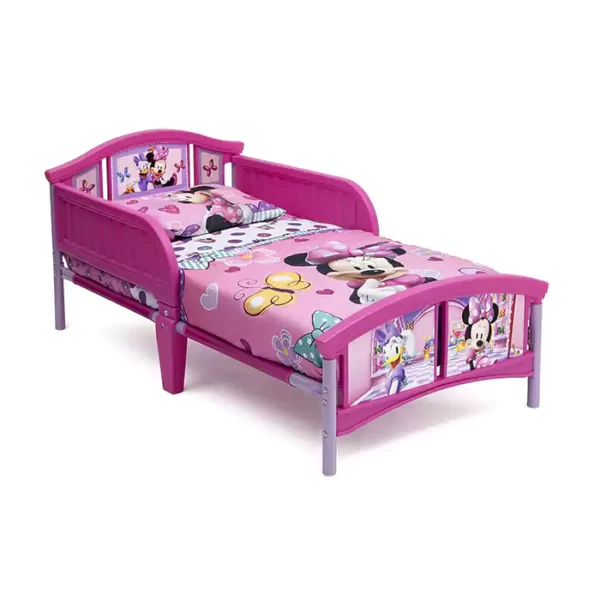 Delta Children Plastic Toddler Bed, Disney Minnie Mouse Visit the Delta