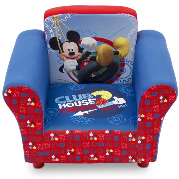 Discover the Disney Mickey Mouse Upholstered Chair by Delta Children – a durable, cozy, and vibrant toddler chair perfect for kids aged 3-6!