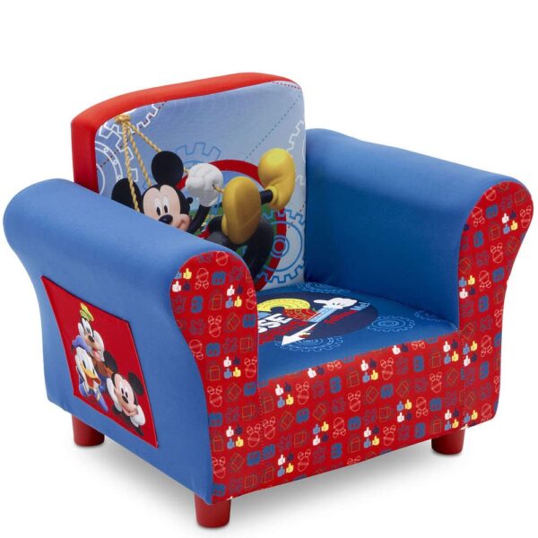 Discover the Disney Mickey Mouse Upholstered Chair by Delta Children – a durable, cozy, and vibrant toddler chair perfect for kids aged 3-6!