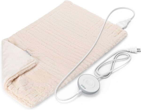 Pure Enrichment Heating Pad, large (12" x 24") with 6 heat settings and a moist heat option, provides powerful relief for back pain, cramps, & muscle soreness. Machine washable & auto-off. FSA/HSA eligible. Back Pain Relief. Arthritis pain relief. Heat Therapy.