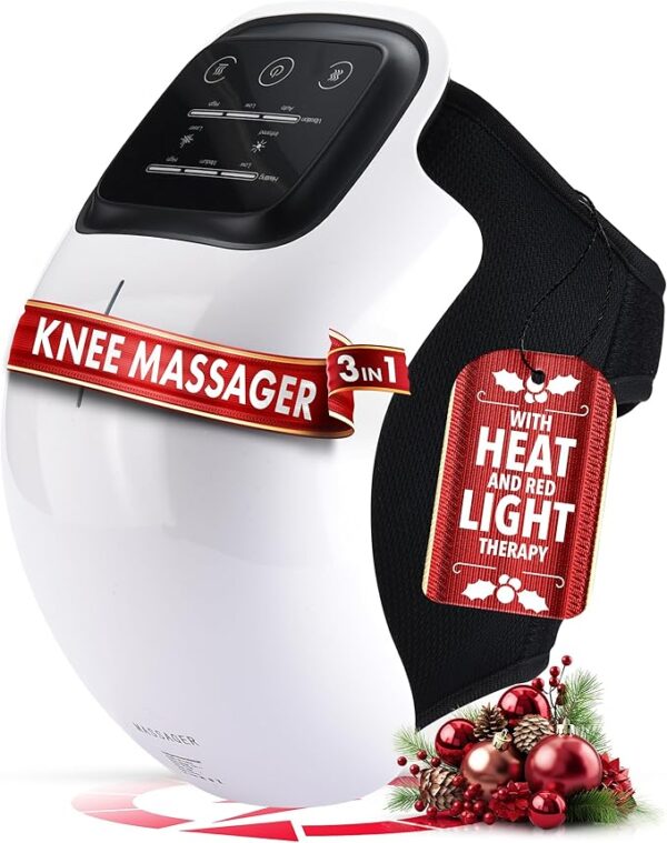 Discover the FORTHiQ Knee Massager Smart, combining heat, red light, and massage therapy. Cordless, portable, and perfect for knee pain relief!