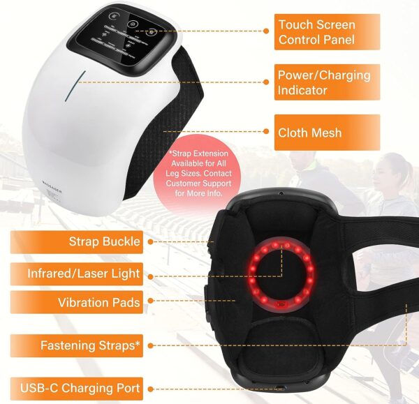 Discover the FORTHiQ Knee Massager Smart, combining heat, red light, and massage therapy. Cordless, portable, and perfect for knee pain relief!