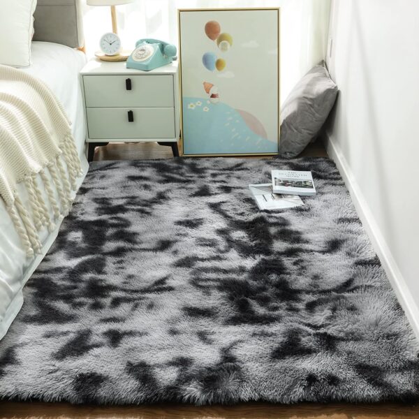 Transform your space with the Ophanie Area Rugs. Soft, cozy, non-slip, kid-friendly, and stylish addition to any room, it's perfect for bedrooms, living rooms, dorms, and nurseries. Easy to clean, affordable, and eco-friendly. Enjoy the ultimate comfort and style in your home. Indoor Floor Rug for Kids Girls Boys, Home Decor Aesthetic, Dorm Nursery Gray.