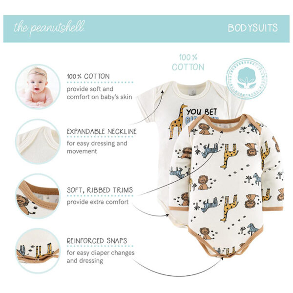 Peanutshell Newborn Clothing Essentials Set: This 30-piece set features everything you need (clothes, linens, and accessories) for 0–3 months, all made from soft, breathable 100% cotton. Perfect baby shower gift or welcome home outfit! Great newborn baby gift ideas! Newborn baby essentials.