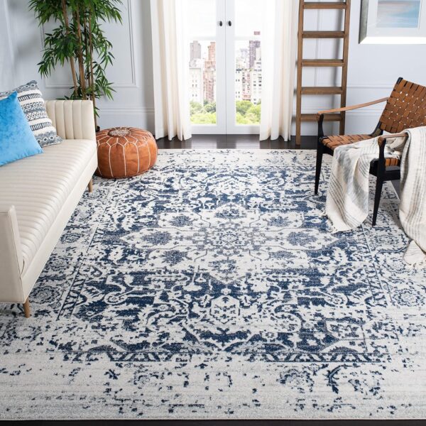 SAFAVIEH Madison Area Rug. SAFAVIEH Madison Rug. Snowflake Medallion Distressed Design, Non-Shedding & Easy Care, Ideal for High Traffic Areas in Living Room, Bedroom. Area Rugs For Living Room. Area Rugs For Bedroom.