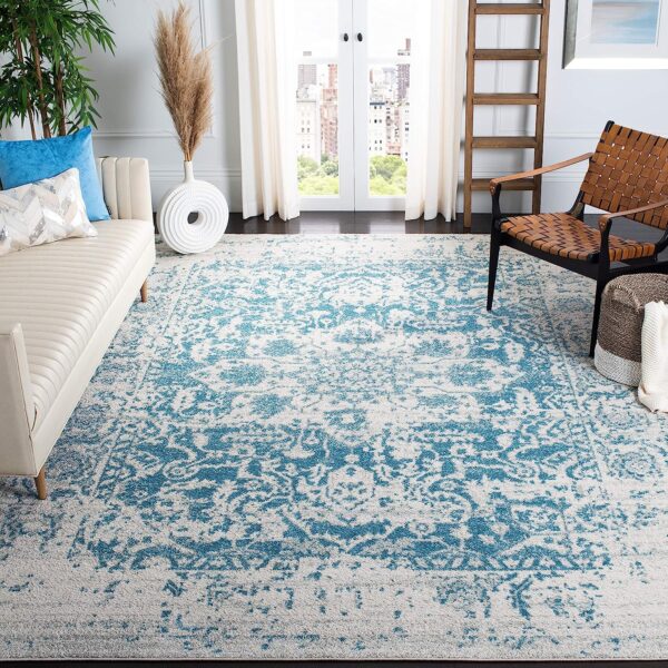 SAFAVIEH Madison Area Rug. SAFAVIEH Madison Rug. Snowflake Medallion Distressed Design, Non-Shedding & Easy Care, Ideal for High Traffic Areas in Living Room, Bedroom. Area Rugs For Living Room. Area Rugs For Bedroom.