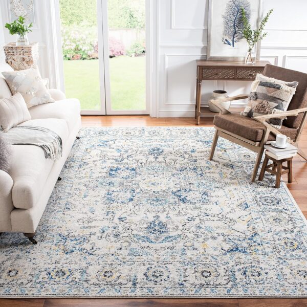 SAFAVIEH Madison Area Rug. SAFAVIEH Madison Rug. Snowflake Medallion Distressed Design, Non-Shedding & Easy Care, Ideal for High Traffic Areas in Living Room, Bedroom. Area Rugs For Living Room. Area Rugs For Bedroom.