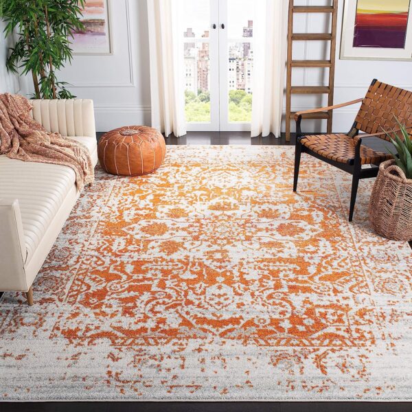 SAFAVIEH Madison Area Rug. SAFAVIEH Madison Rug. Snowflake Medallion Distressed Design, Non-Shedding & Easy Care, Ideal for High Traffic Areas in Living Room, Bedroom. Area Rugs For Living Room. Area Rugs For Bedroom.