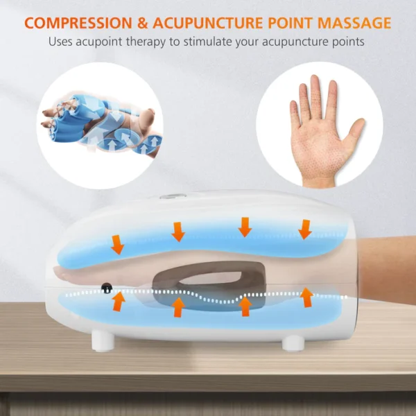 Snailax Hand Massager: Heat therapy, compression, & vibration combine for a customizable massage experience. Wireless, rechargeable, & multi-mode for ultimate comfort. Perfect for arthritis, carpal tunnel & more! Arthritis pain relief. Perfect Gift for Mom.