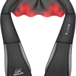 The Snailax Shiatsu Neck Massager with Heat offers deep tissue massage, soothing heat, & adjustable intensity for neck, shoulder, back, & leg pain relief. Portable & ideal for home, office, or car! Neck and Shoulder Massager. Back Massager. Electric Massager. Heat Therapy. Perfect Gift For Mom.