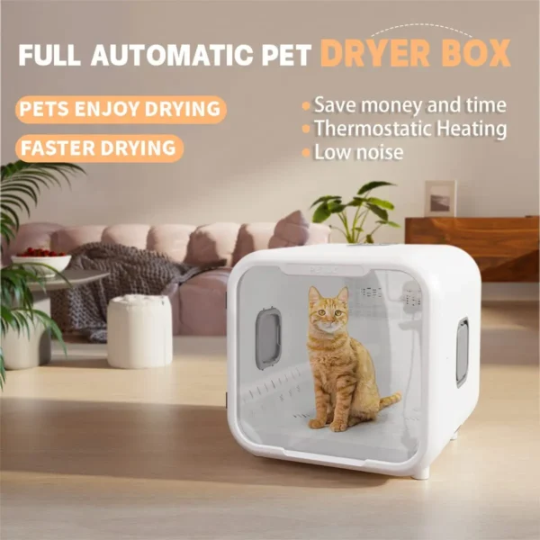 Discover the PETJC 66L Pet Hair Dryer, featuring UV sterilization, mute noise technology, and a large 66L capacity. Ensure your pets stay dry, clean, and comfortable with this efficient and user-friendly grooming tool. Ideal for dogs, cats, and puppies.