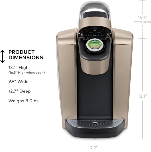 Brew your perfect cup with the Keurig K-Elite Single Serve K-Cup Pod Coffee Maker ! Custom sizes, bold brew, iced coffee, and hot water!