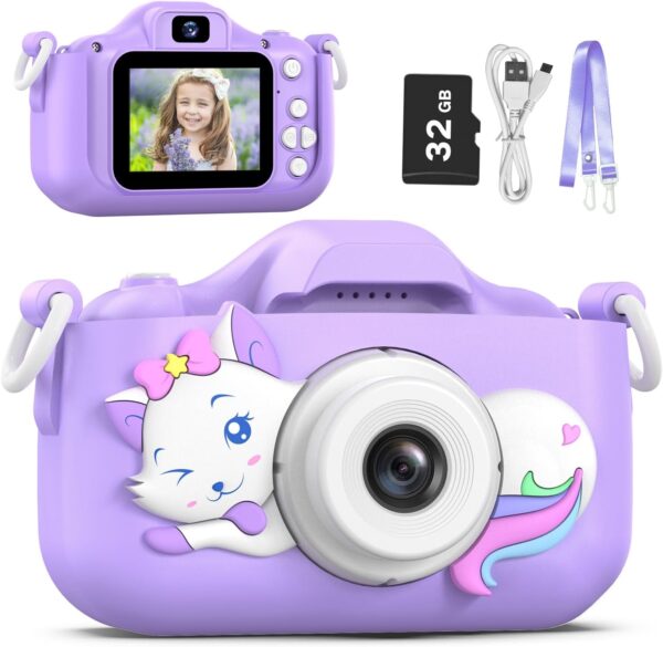 Capture creativity with the Goopow Kids Digital Camera! This perfect gift for kids ages 3-9 features selfie mode and a durable, shockproof design!