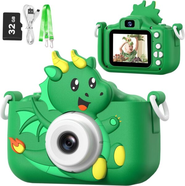 Capture creativity with the Goopow Kids Digital Camera! This perfect gift for kids ages 3-9 features selfie mode and a durable, shockproof design!