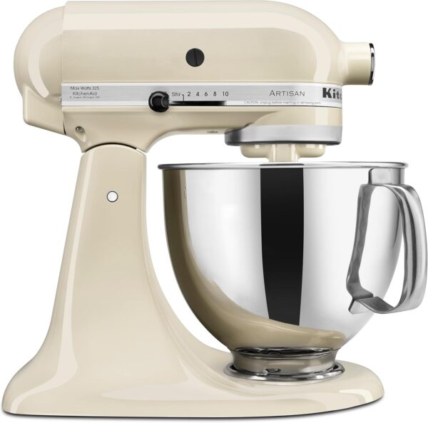 Discover the KitchenAid Artisan Series 5 Quart Tilt Head Stand Mixer: Durable, versatile, stainless steel bowl, pouring shield. Best kitchen appliance!