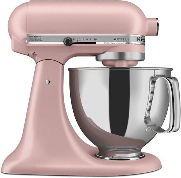 Discover the KitchenAid Artisan Series 5 Quart Tilt Head Stand Mixer: Durable, versatile, stainless steel bowl, pouring shield. Best kitchen appliance!