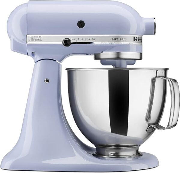 Discover the KitchenAid Artisan Series 5 Quart Tilt Head Stand Mixer: Durable, versatile, stainless steel bowl, pouring shield. Best kitchen appliance!