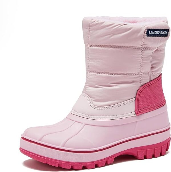 Keep kids warm with Lands' End Kids Snow Boots Girls Boys Toddler: Waterproof, insulated, slip-resistant, and easy to wear. Perfect for winter fun!