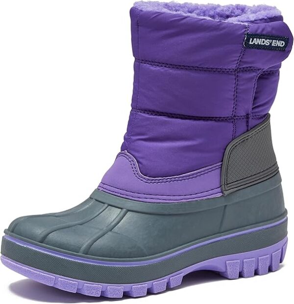 Keep kids warm with Lands' End Kids Snow Boots Girls Boys Toddler: Waterproof, insulated, slip-resistant, and easy to wear. Perfect for winter fun!