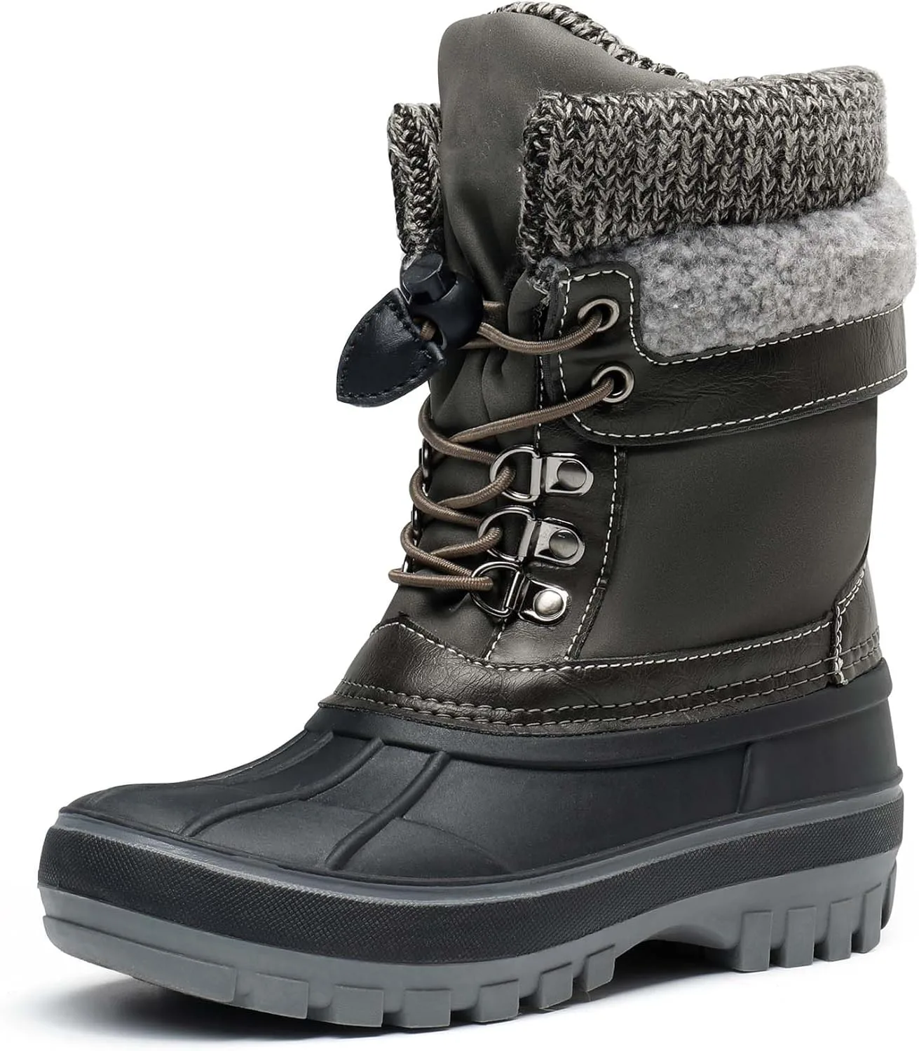 DREAM PAIRS Boys Girls Kids Snow Boots Insulated Waterproof for Winter