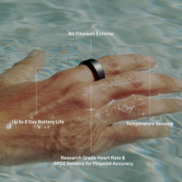 Track sleep, heart rate, and stress with the sleek Oura Ring 4 Gold Smart Ring. Stylish, durable, and smart with 8-day battery life.