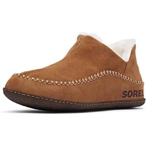 Experience unmatched comfort with SOREL Men's Manawan II Slipper. Suede upper, faux fur lining, and rubber sole for indoor/outdoor versatility.