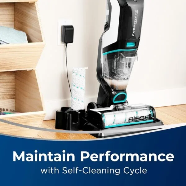 Revolutionize cleaning with the BISSELL CrossWave Cordless Max. Cordless, pet-friendly, and multi-surface, it vacuums and mops simultaneously.