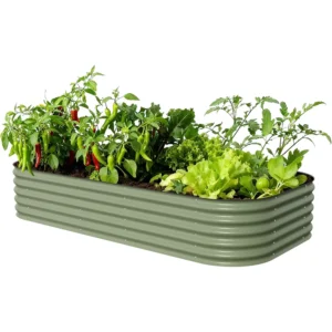 Vego Garden Raised Garden Bed Kit — 17 inch 10-in-1 Modular Metal Raised Bed Review
