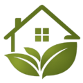 Home Well-Being logo with a green house, leaves and wellness design