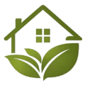Home Well-Being logo with a green house, leaves and wellness design
